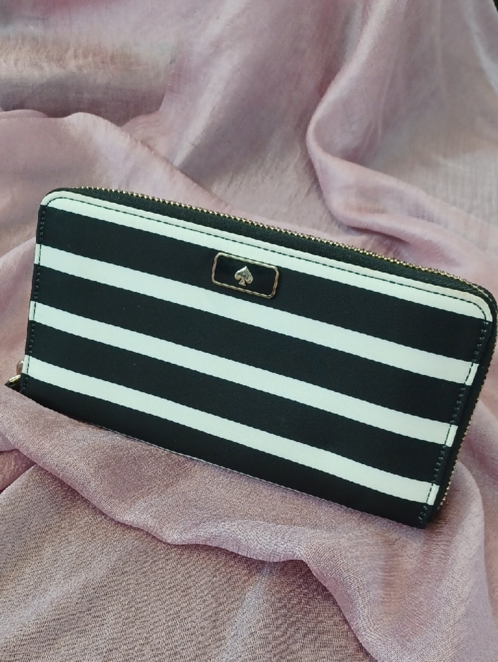 Kate Spade Large Continental Wallet Dawn Sailing Stripe NWT